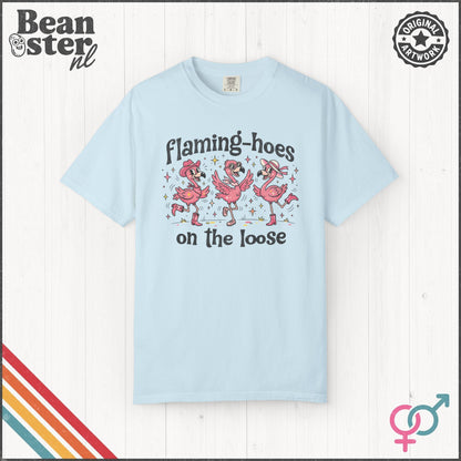 Flaming-hoes Funny Flamingo Graphic T-Shirt