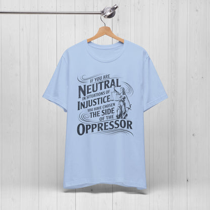 Stand for Justice – Vintage Lady Justice Protest Tee