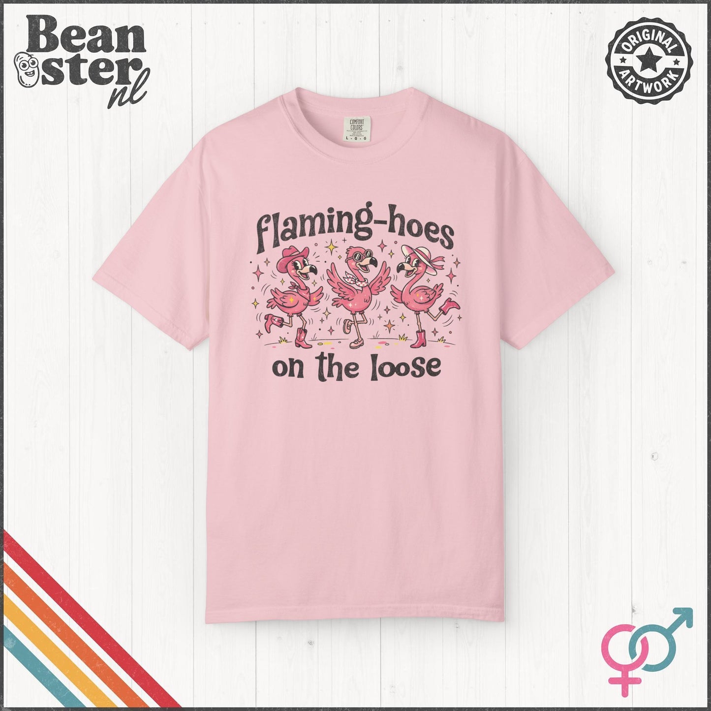 Flaming-hoes Funny Flamingo Graphic T-Shirt