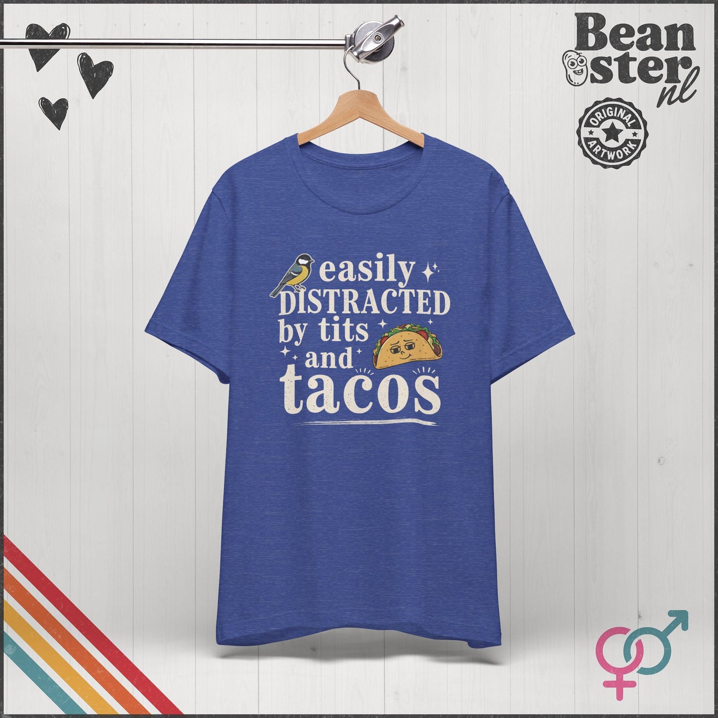 Easily Distracted by Tits and Tacos T-Shirt