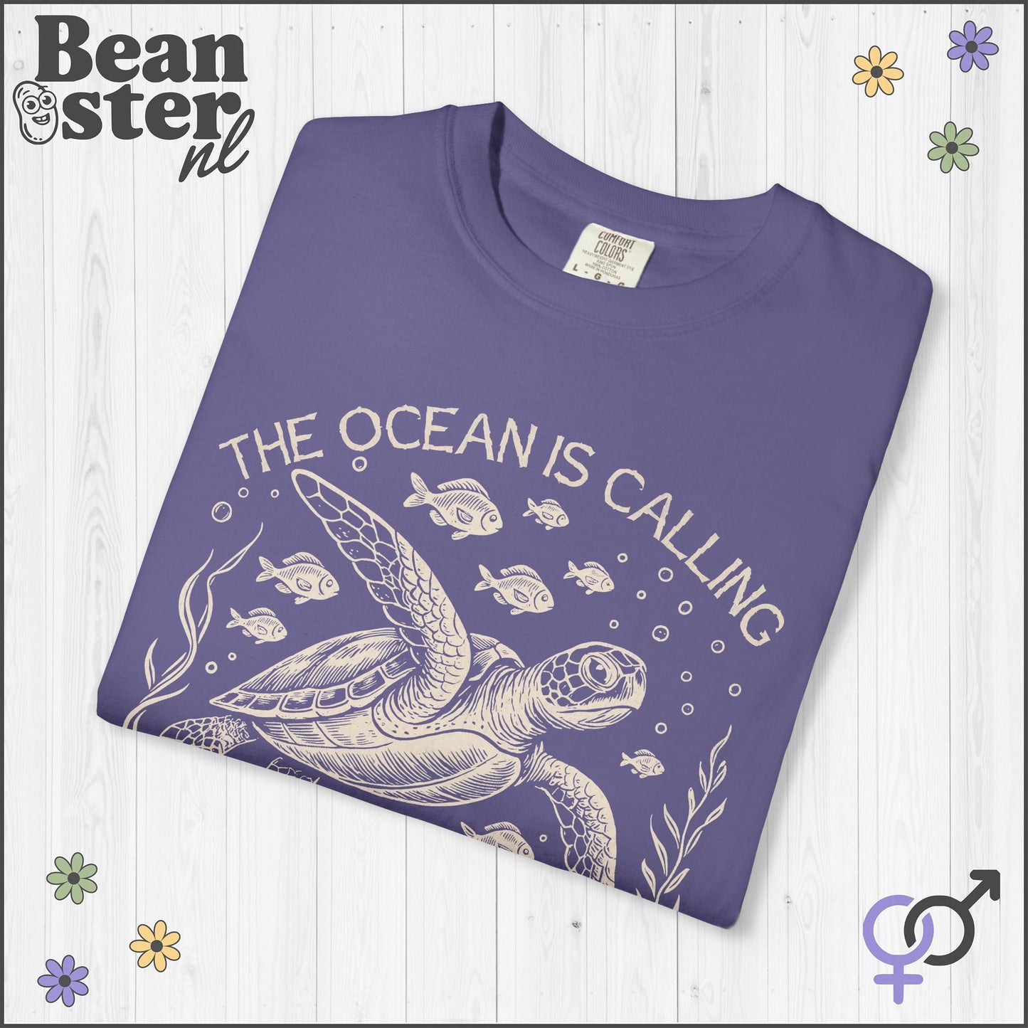 The Ocean Is Calling Vintage Sea Creatures Graphic Tee