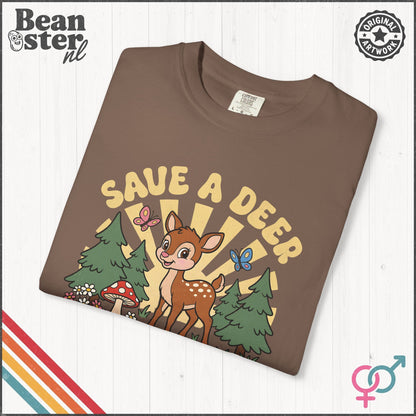 Save A Deer Hunt A Racist Funny Protest T-Shirt