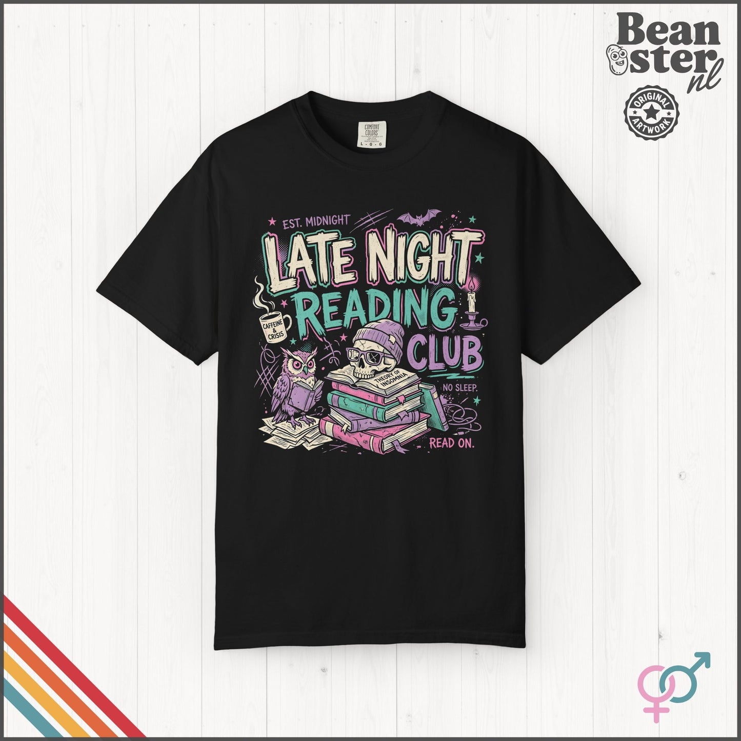 Late Night Reading Club T-Shirt | Creepy Book Lover Tee
