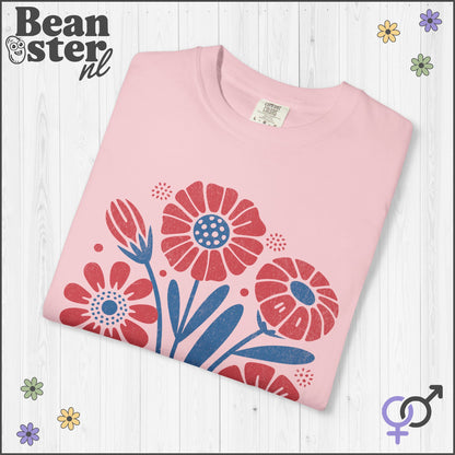 Abstract Floral T-Shirt | Grow Positive Thoughts Tee