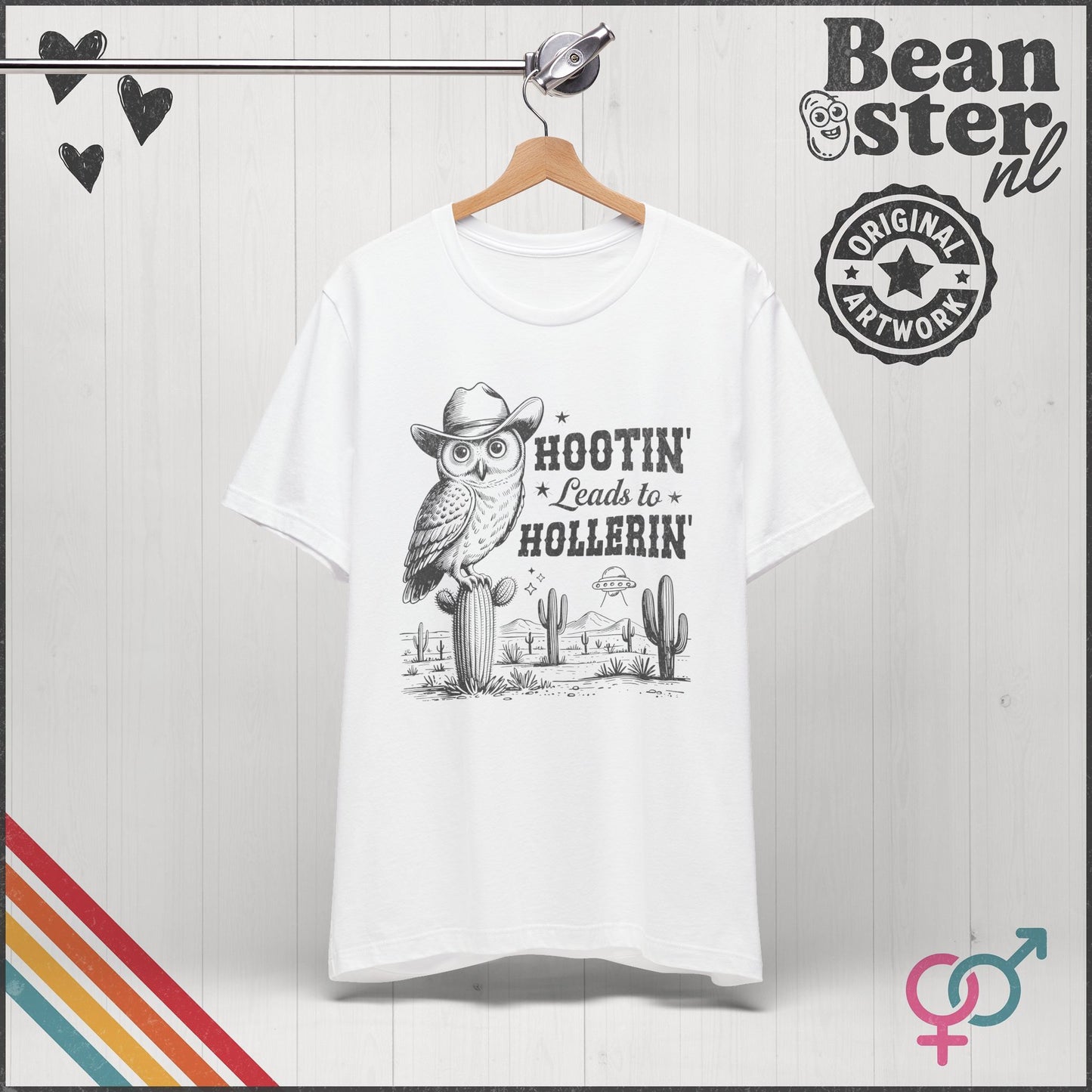 Hootin Leads To Hollerin Owl T-Shirt – Funny Country Tee