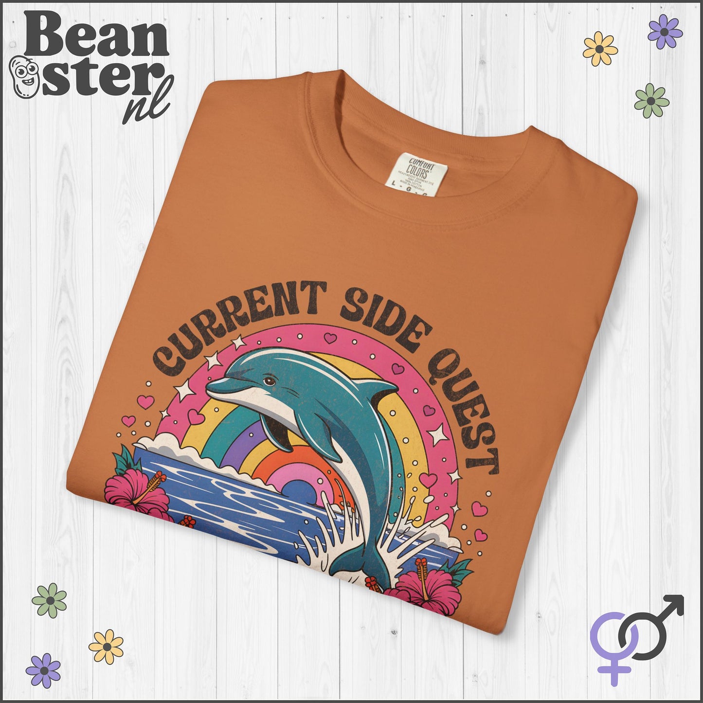 Psychedelic Dolphin ADHD Funny Graphic Tee