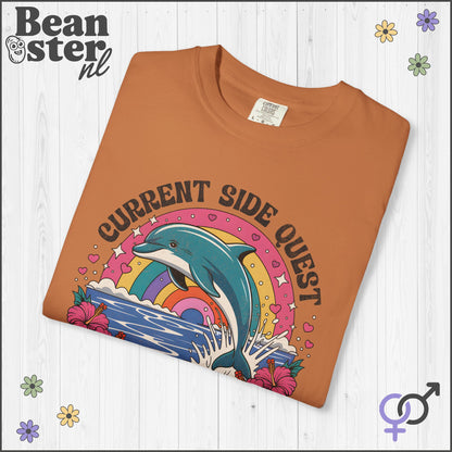 Psychedelic Dolphin ADHD Funny Graphic Tee