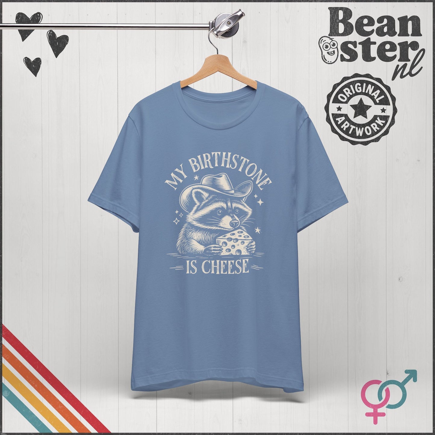 Cheese Is My Birthstone Funny Frog Tee