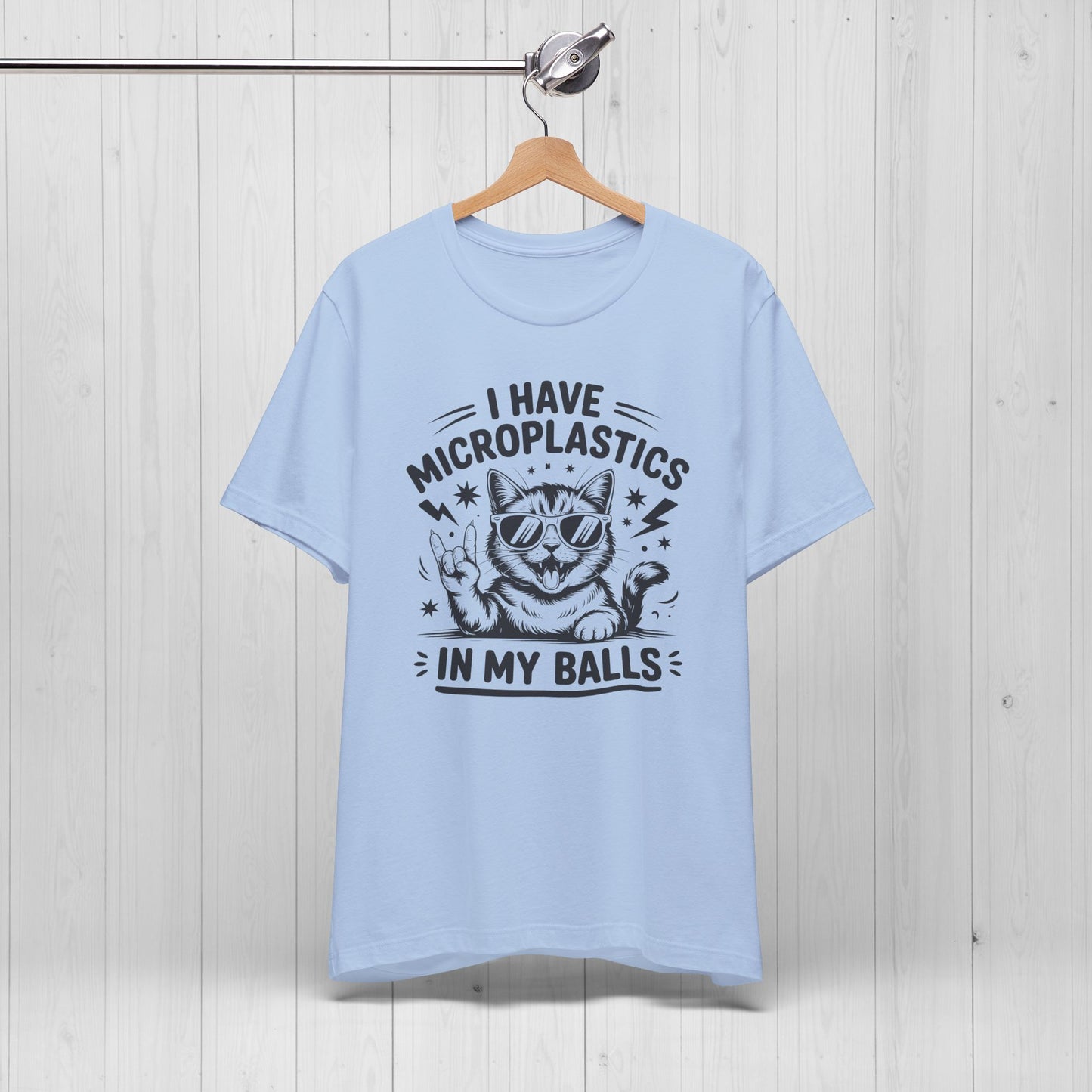 I Have Microplastics In My Balls Cat Meme Shirt