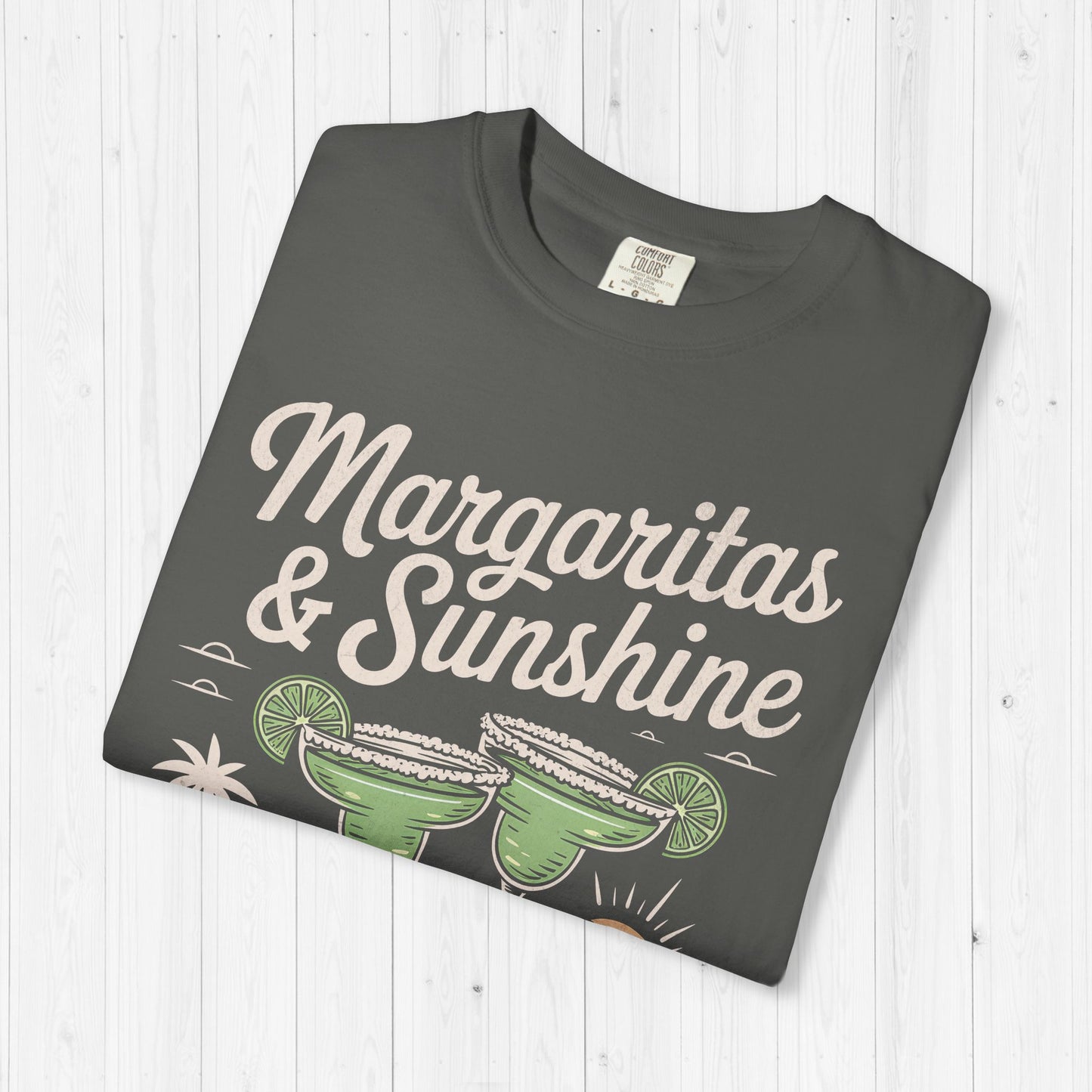 Margaritas and Sunshine Shirt – Vintage Summer Vibes Tee