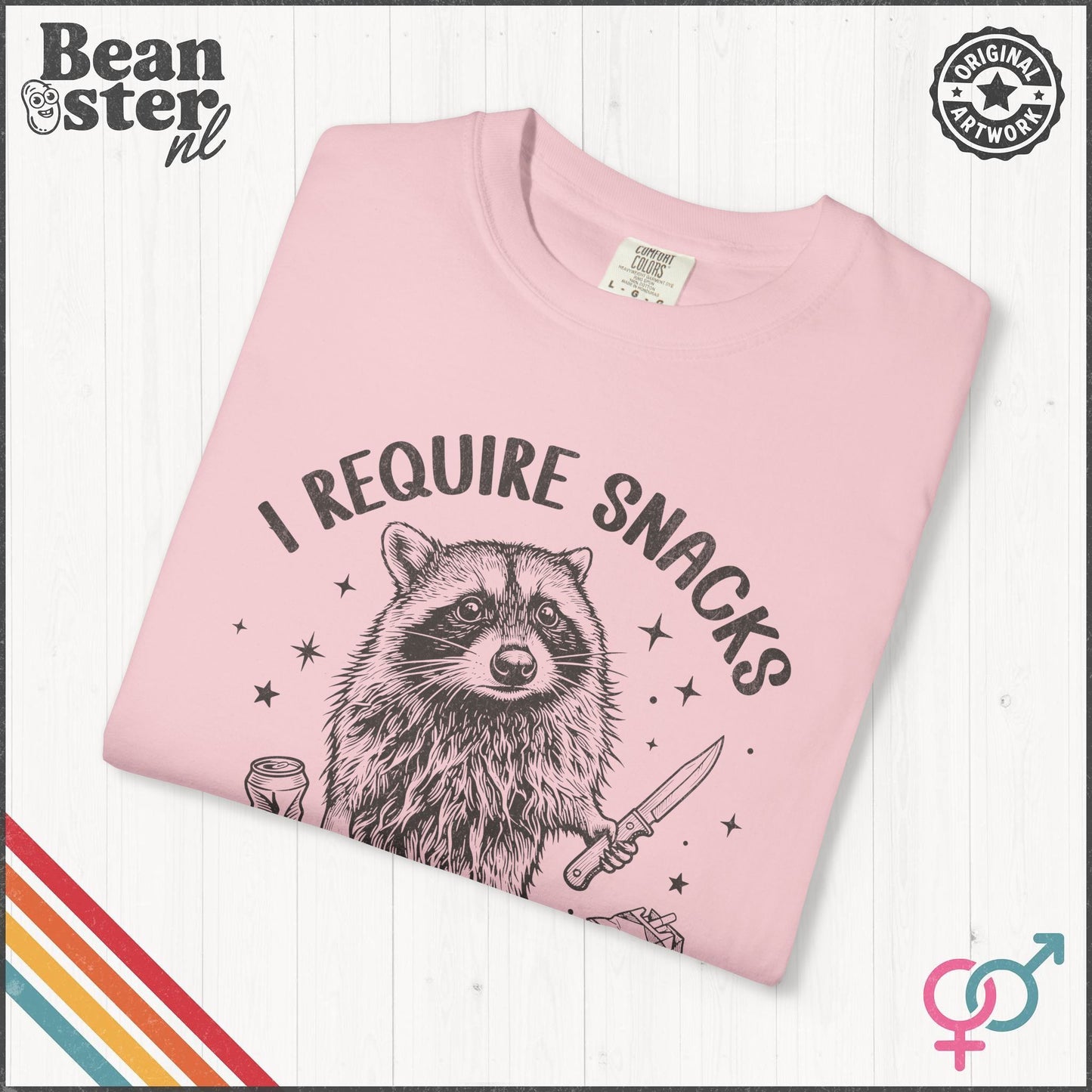 I Require Snacks T-Shirt – Funny Food Lover Tee