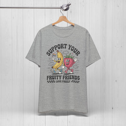 Support Your Fruity Friends – Cute Pride Shirt 🌈🍓🍌