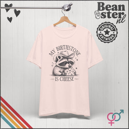 Cheese Is My Birthstone Funny Frog Tee