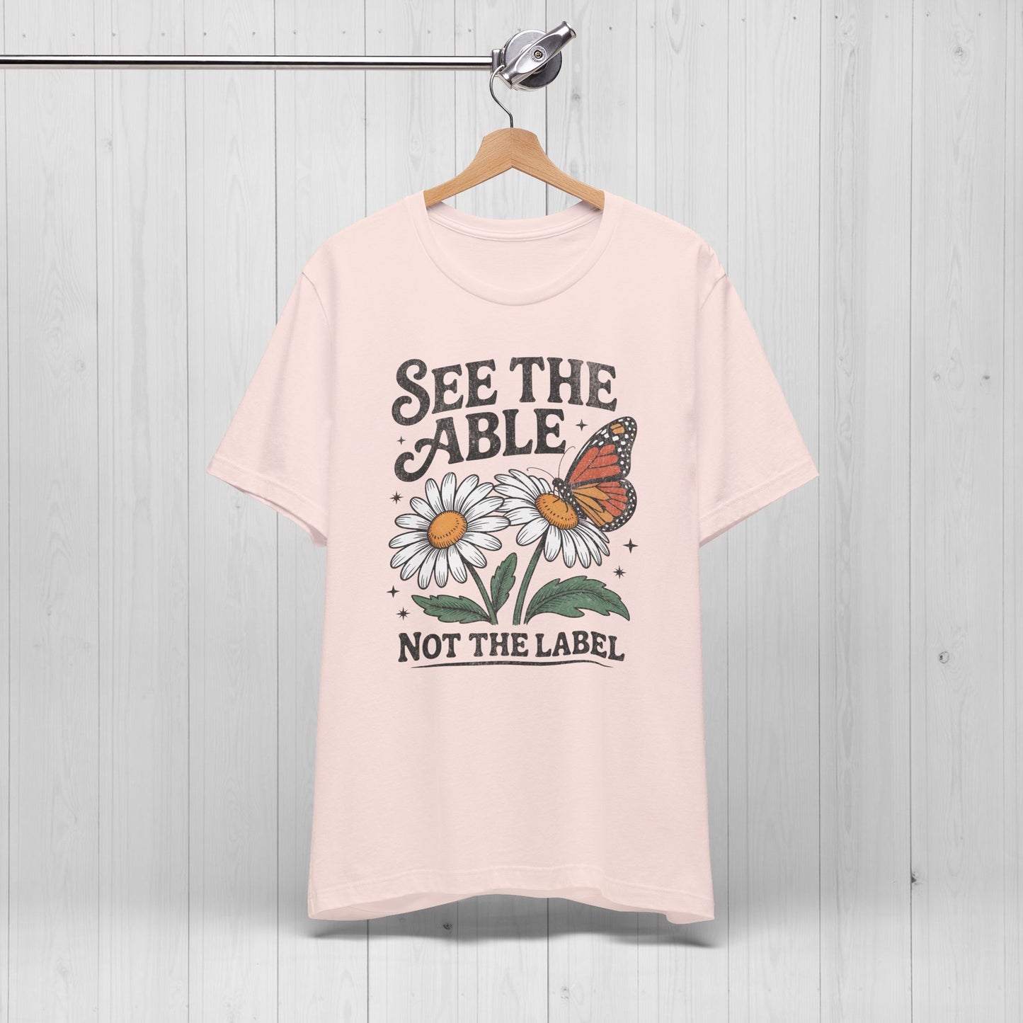 See The Able Not The Label Floral Tee – Autism Awareness Shirt