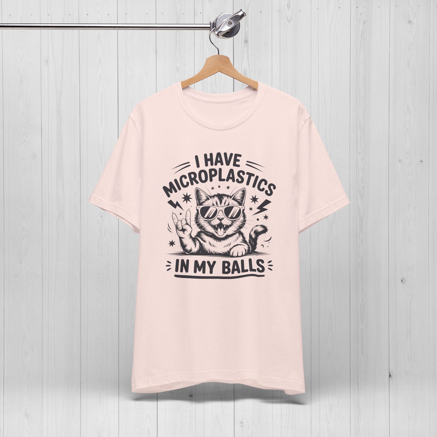 I Have Microplastics In My Balls Cat Meme Shirt