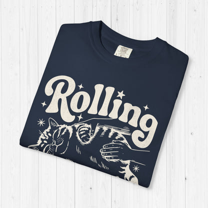 Rolling Fatties Cat Shirt Funny Cannabis Tee