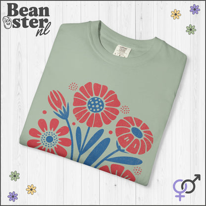 Abstract Floral T-Shirt | Grow Positive Thoughts Tee