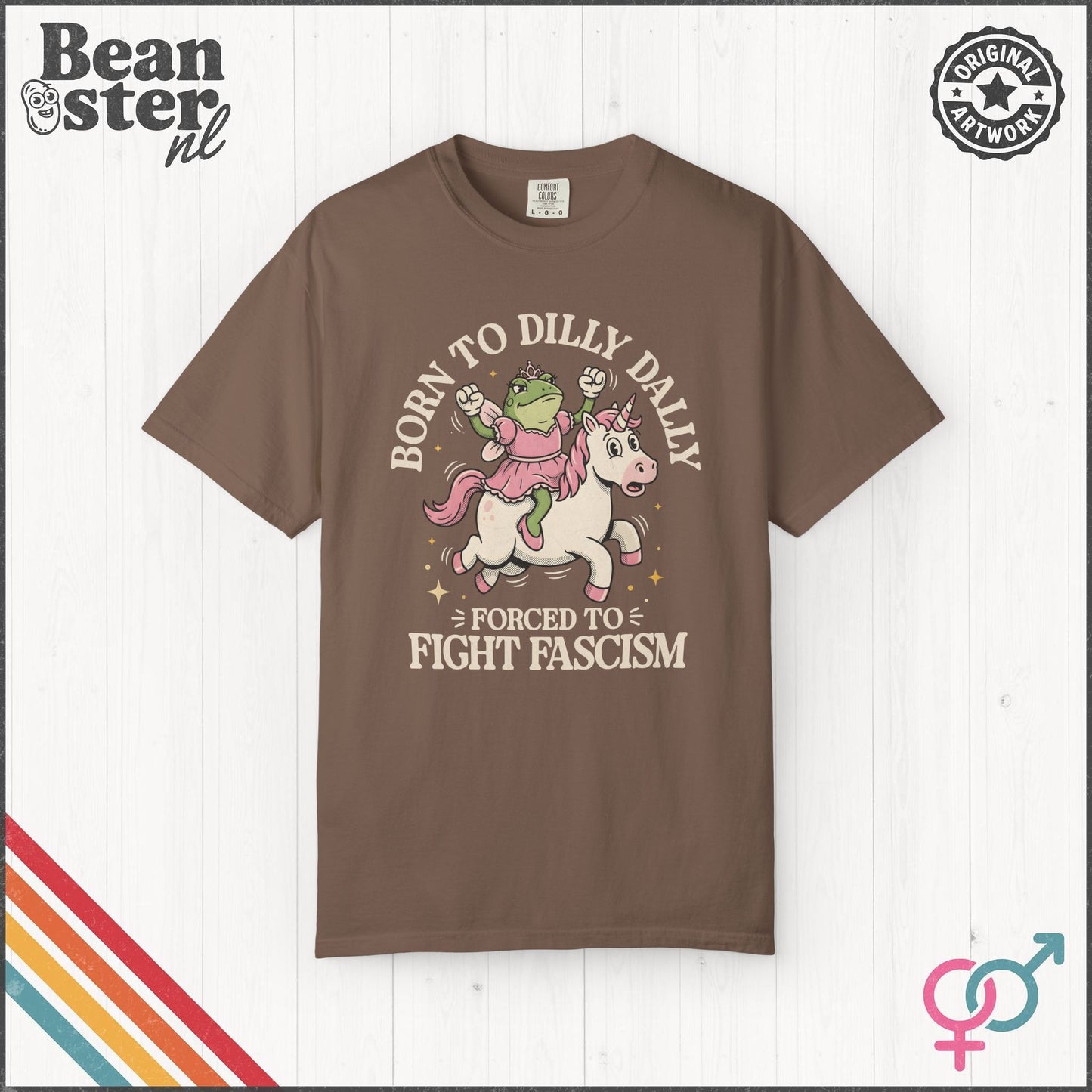 Born to Dilly Dally Anti Fascist Graphic Tee