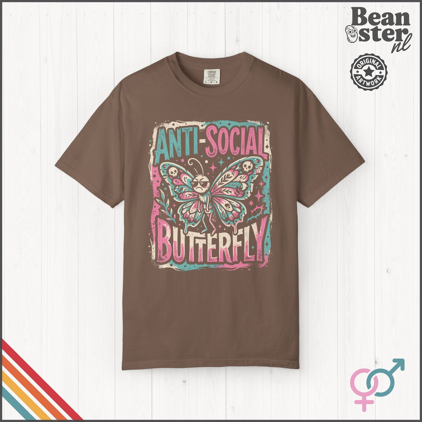 Anti Social Butterfly Funny Introvert T-Shirt
