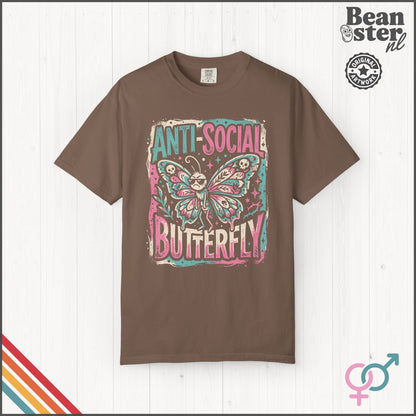 Anti Social Butterfly Funny Introvert T-Shirt
