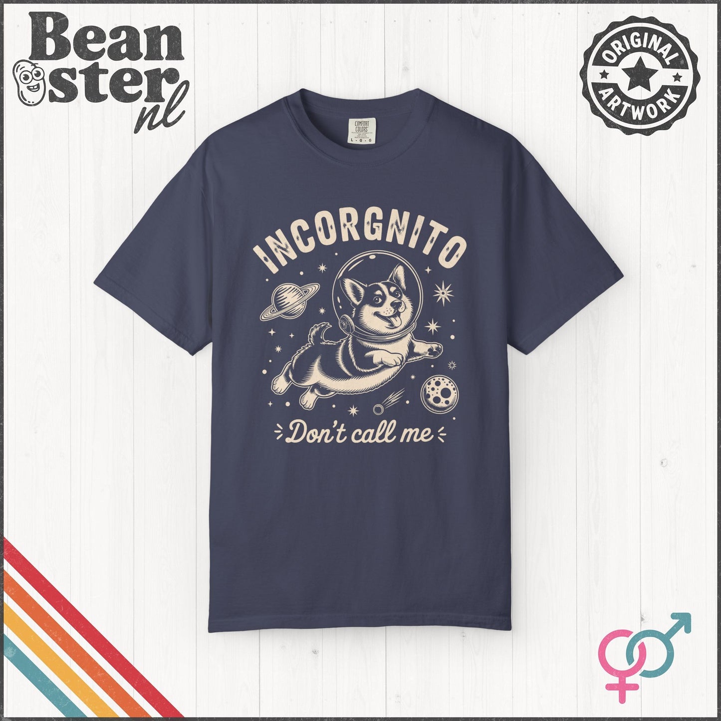 Funny Astronaut Corgi T-Shirt – Incorgnito Tee