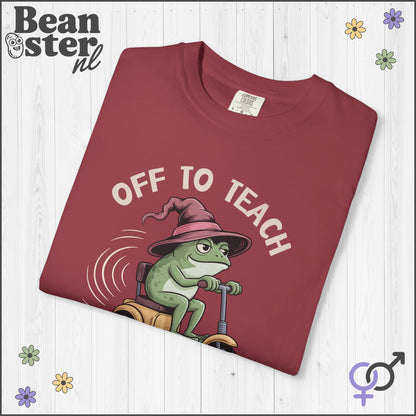 Funny Frog Scooter Science Teacher Shirt