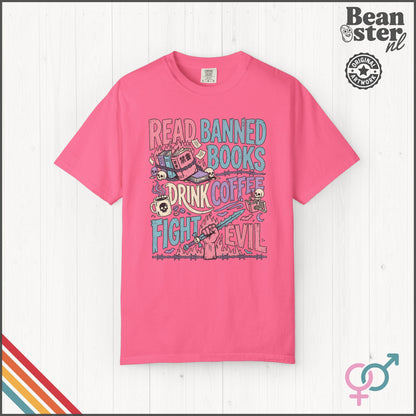 Read Banned Books Coffee Activist T-Shirt