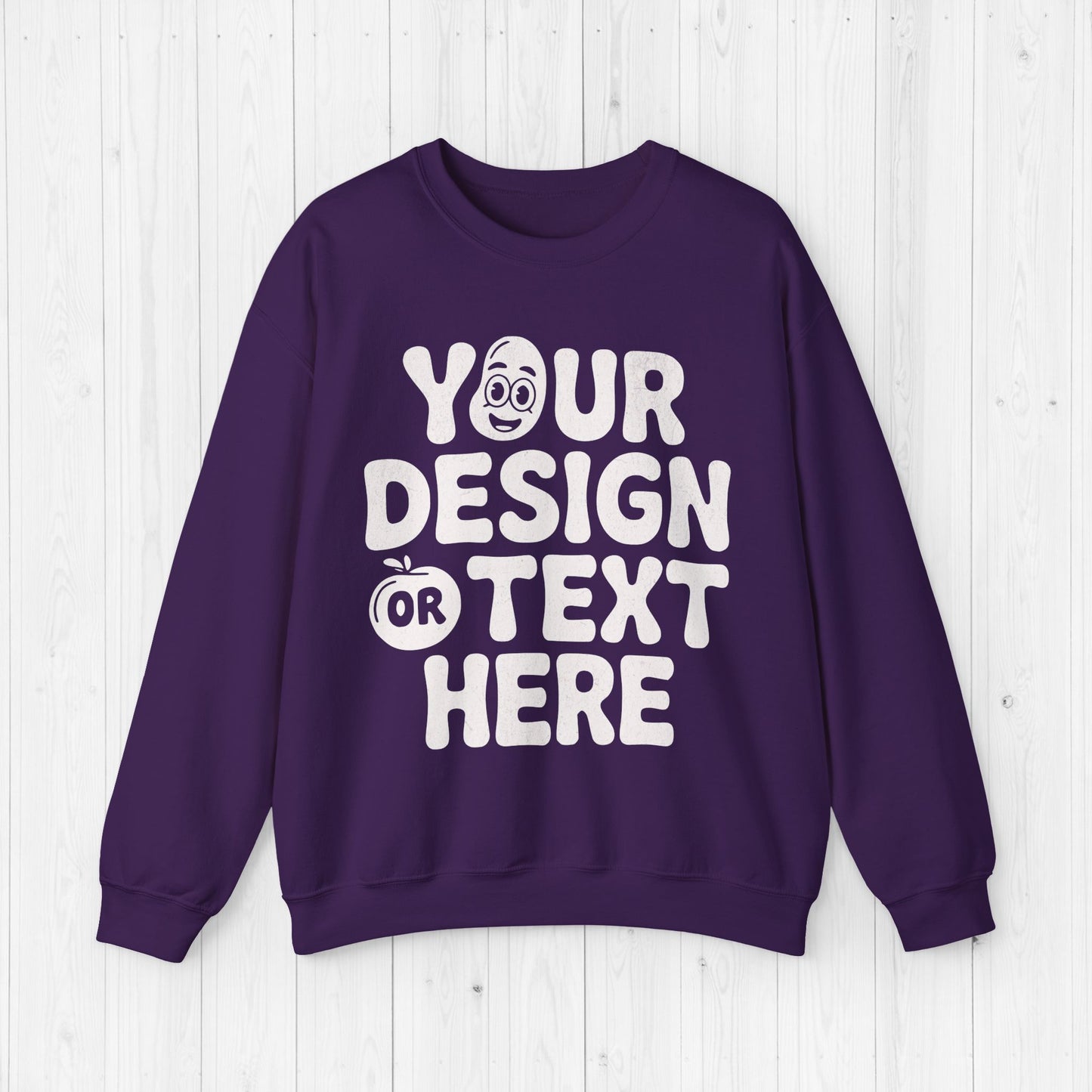 Custom Unisex Sweatshirt –  Personalized Sweater 18000