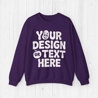 Custom Unisex Sweatshirt –  Personalized Sweater 18000