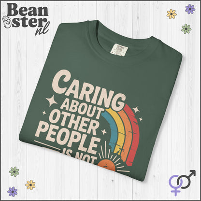 Caring About Others Is Not Political | Retro Activist Tee
