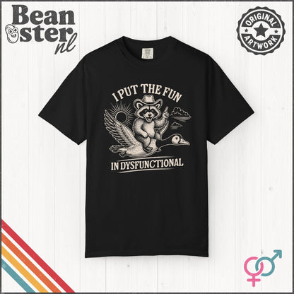 Fun in Dysfunctional Raccoon Goose Shirt – Funny Tee