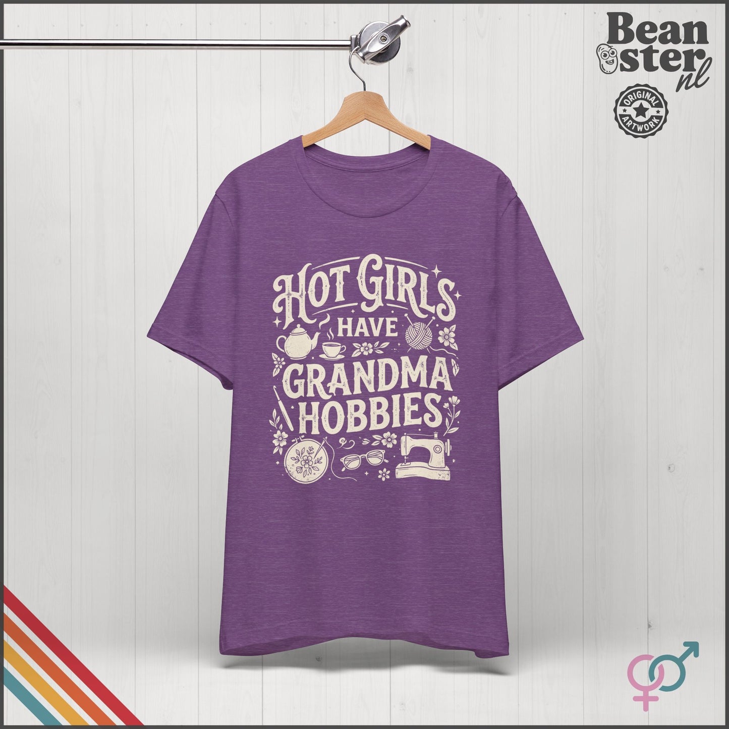 Hot Girls Have Grandma Hobbies T-Shirt | Cozy Girl Tee