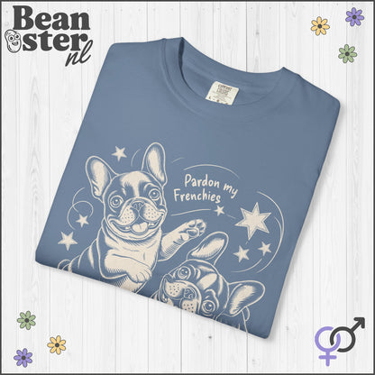 Pardon My Frenchies T-Shirt – Cute Bulldog Graphic Tee