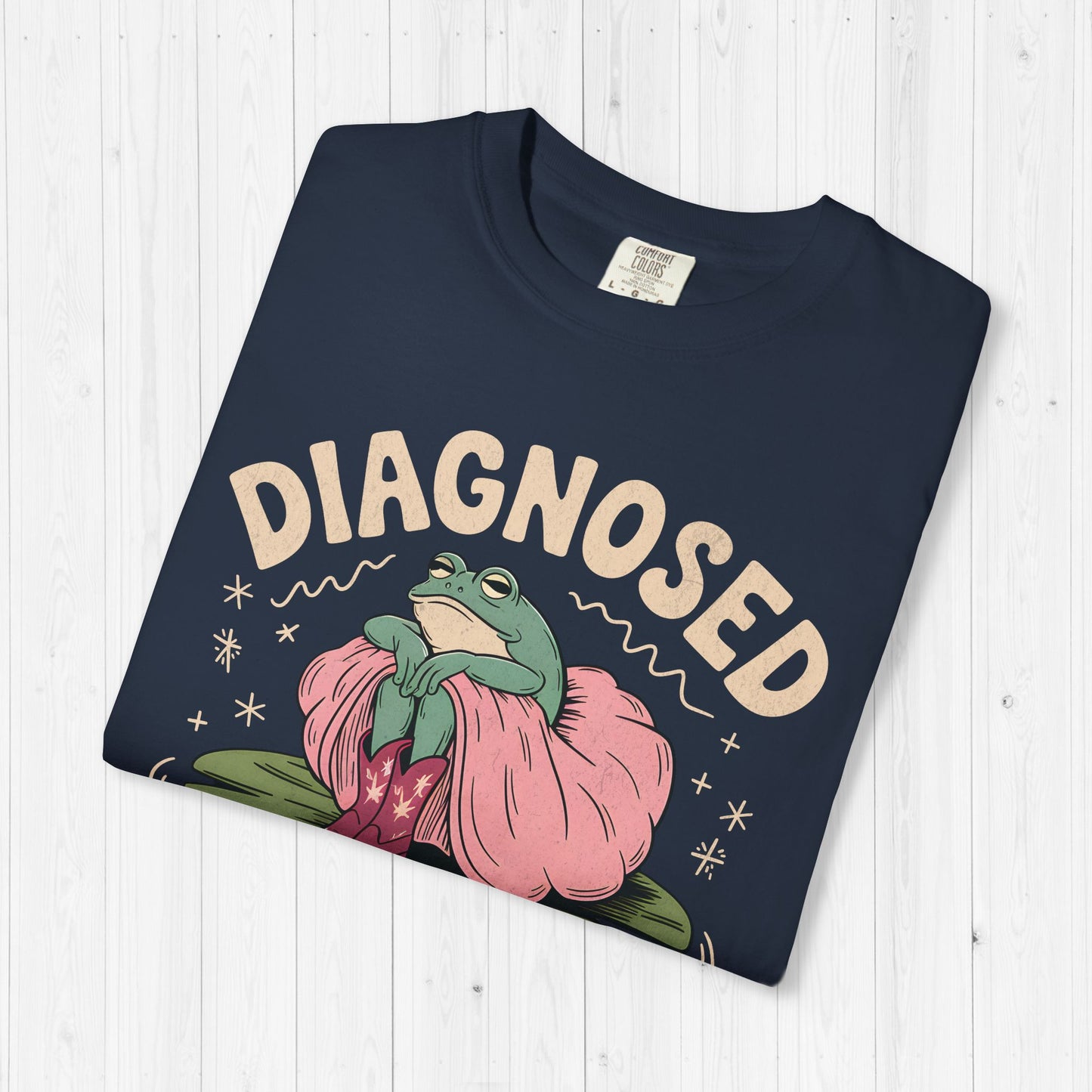 Diagnosed With Slay DHD Shirt Funny ADHD Frog Tee