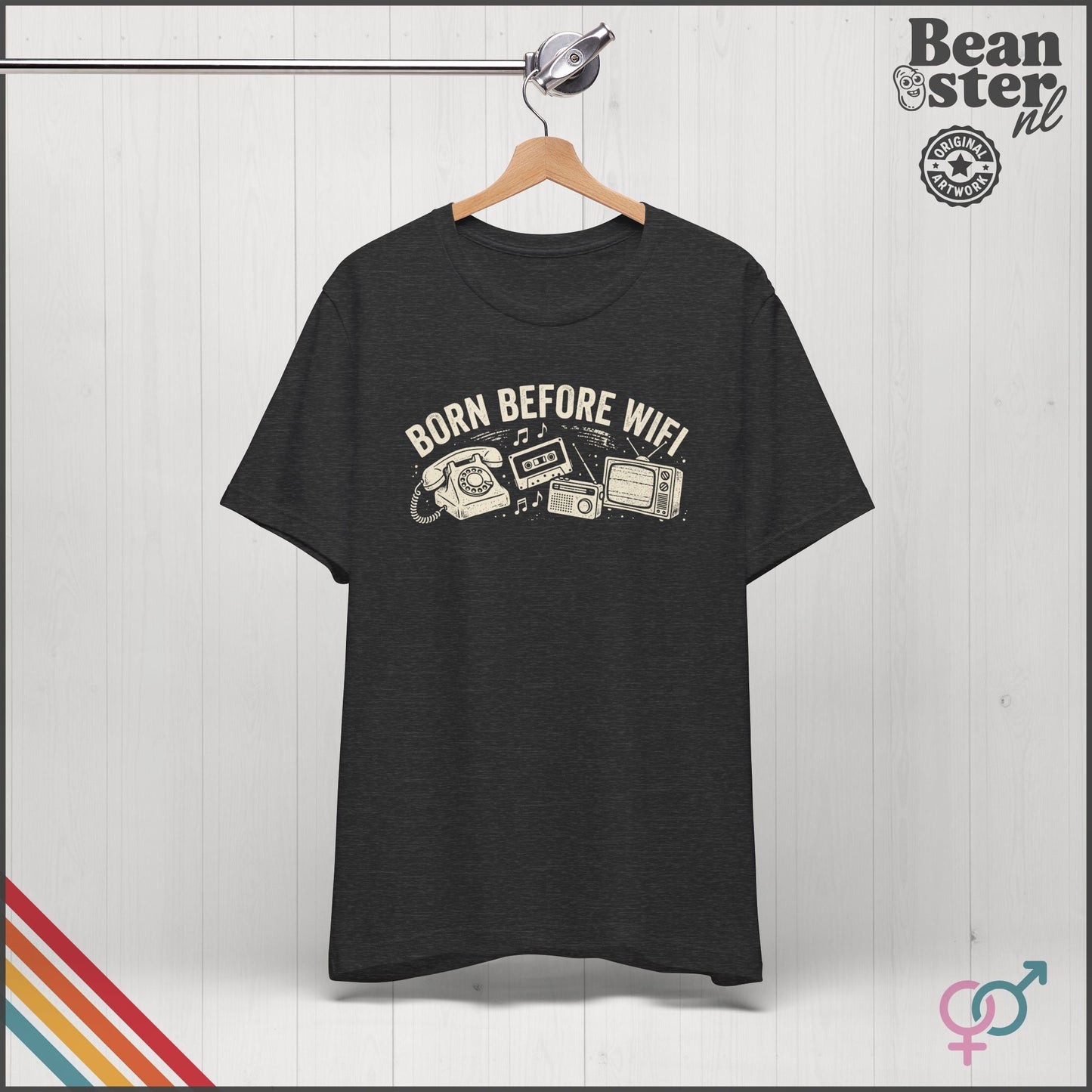 Born Before WiFi T-Shirt | Funny Vintage Gen-X Gift