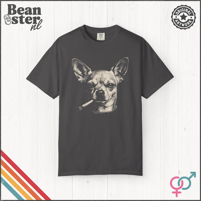Smoking Chihuahua Graphic T-Shirt