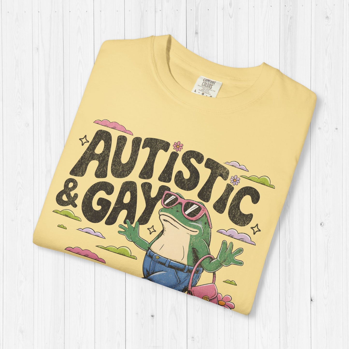 Funny Autistic and Gay Frog T-Shirt | Autism Meme Tee