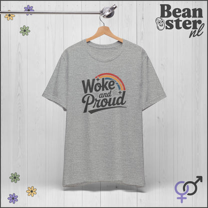 Woke And Proud Shirt | Retro Rainbow