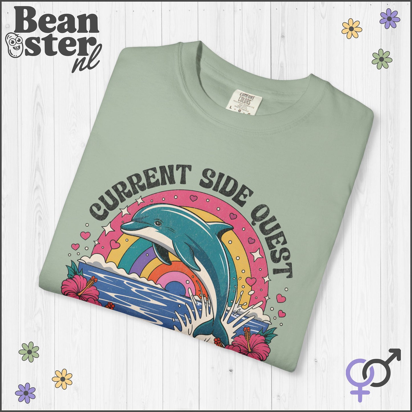 Psychedelic Dolphin ADHD Funny Graphic Tee
