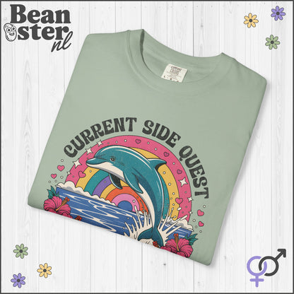 Psychedelic Dolphin ADHD Funny Graphic Tee