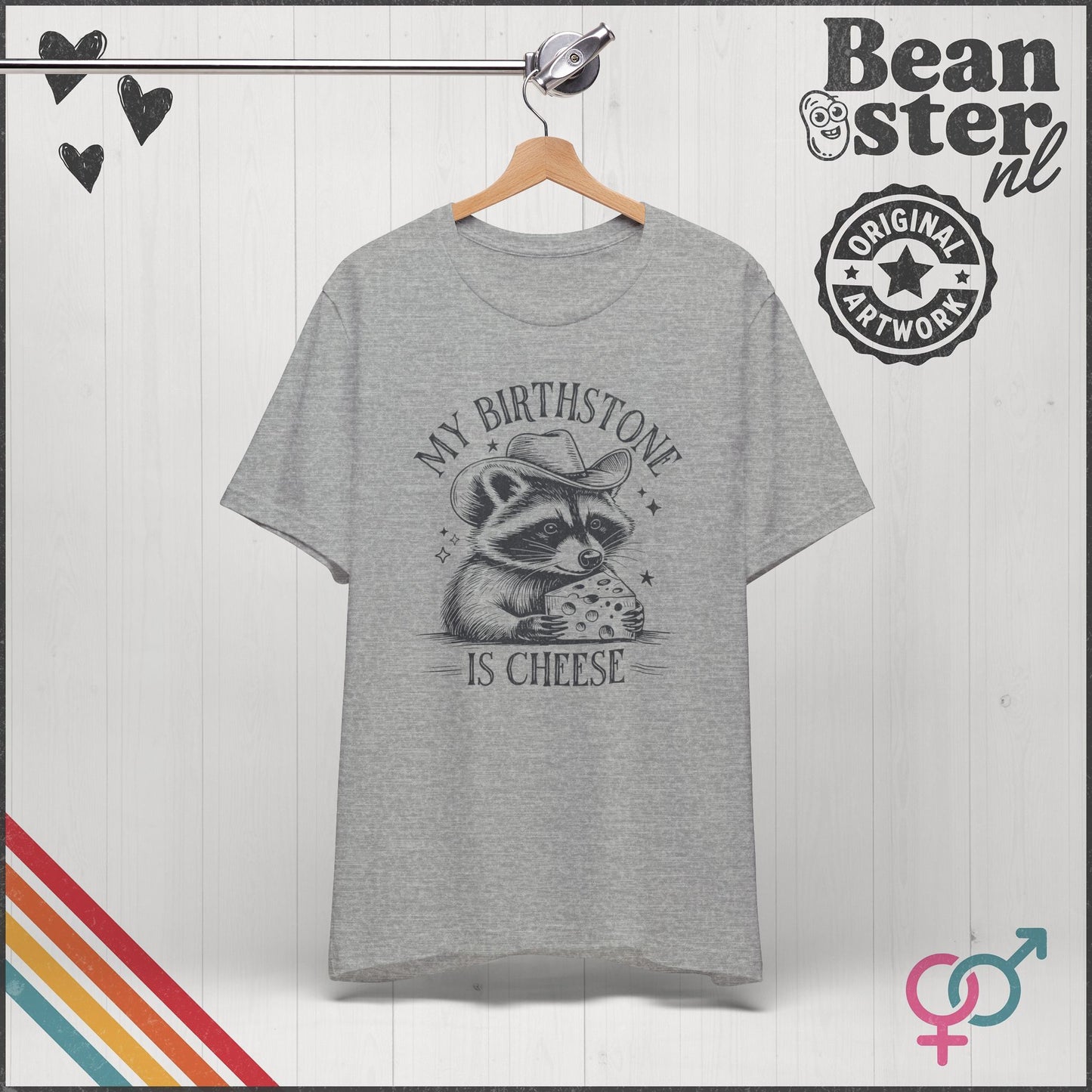 Cheese Is My Birthstone Funny Frog Tee