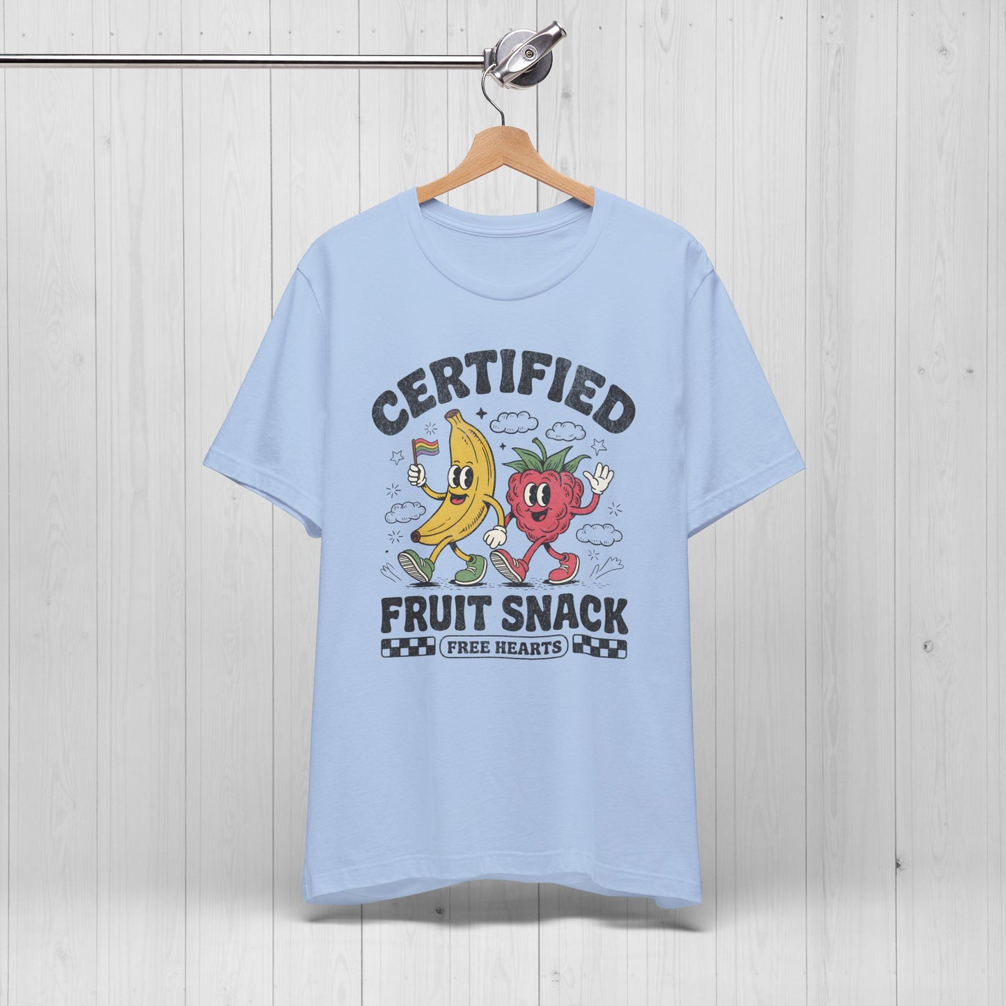 Certified Fruit Snack Tee – Cute Retro LGBTQ Pride Shirt