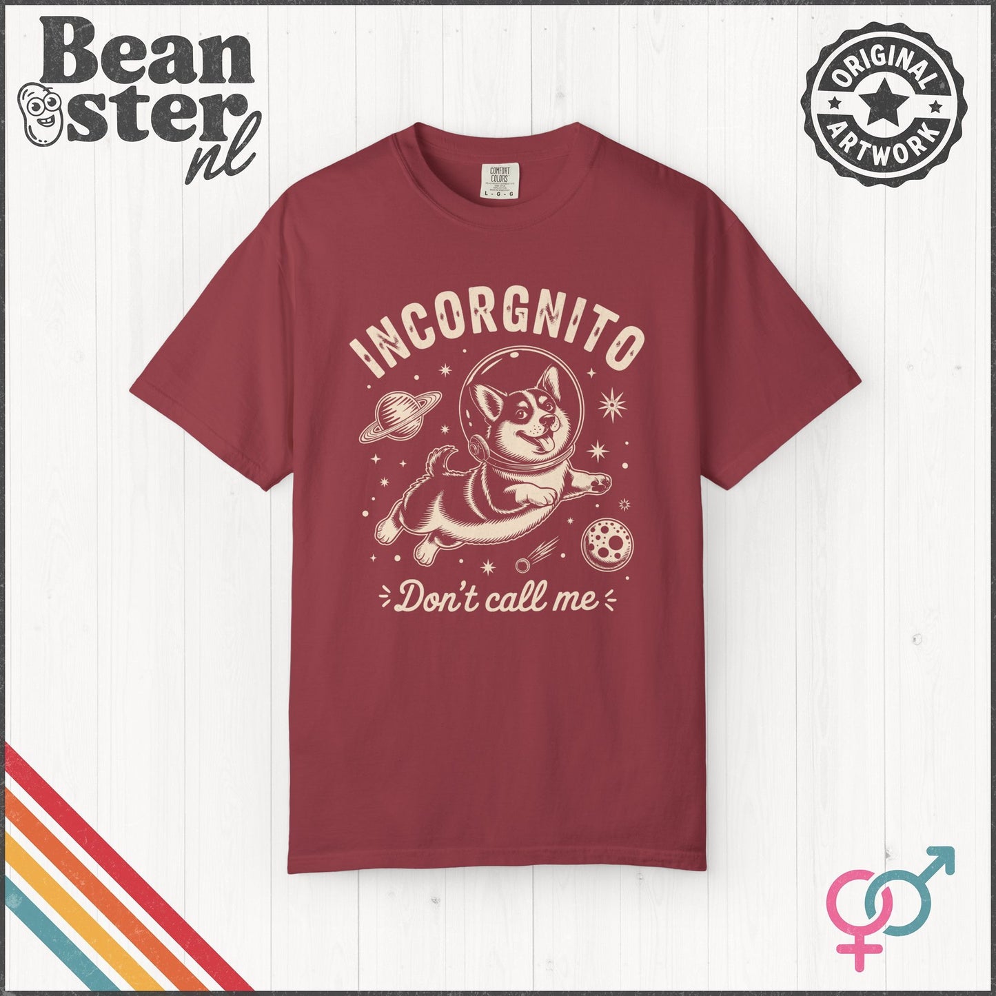 Funny Astronaut Corgi T-Shirt – Incorgnito Tee