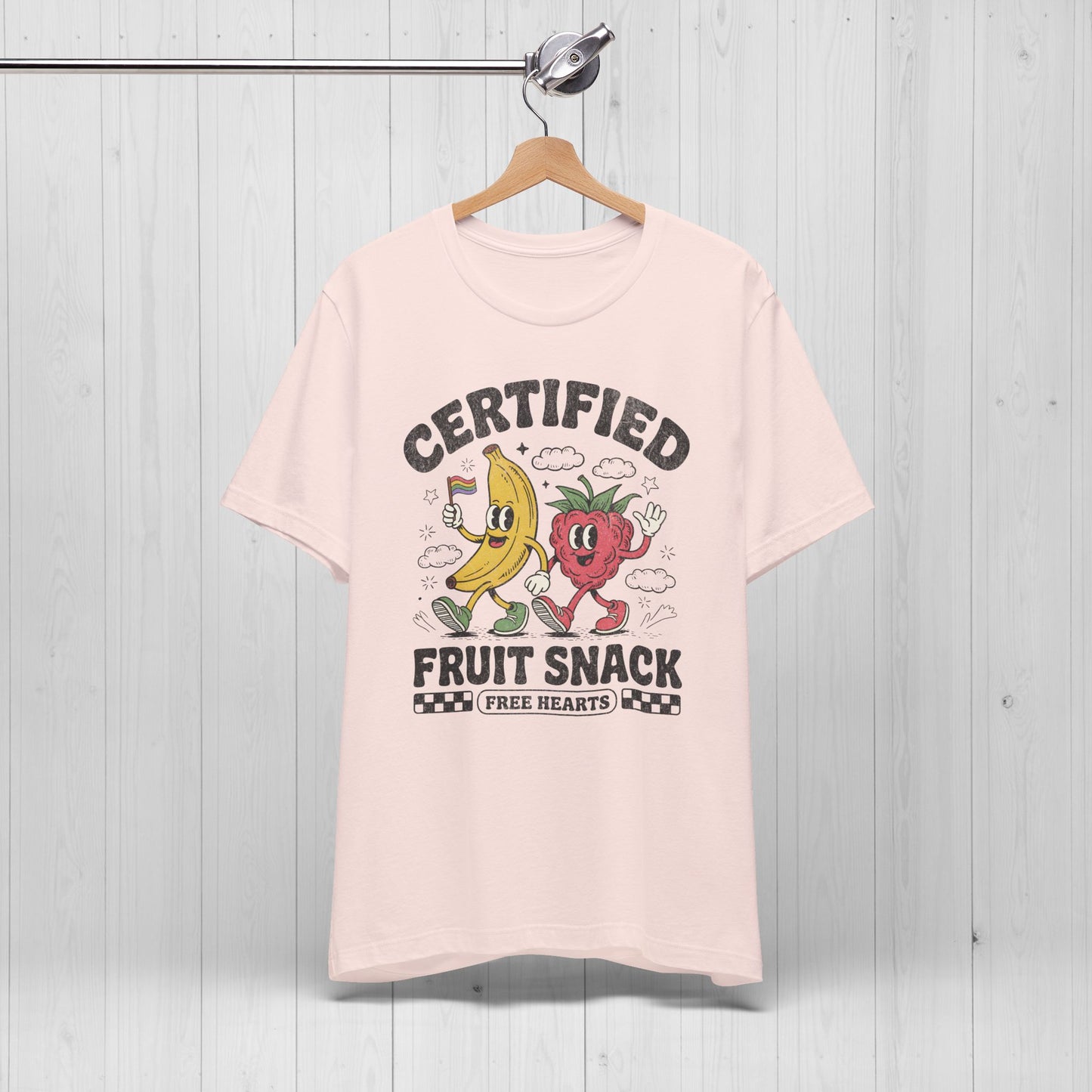 Certified Fruit Snack Tee – Cute Retro LGBTQ Pride Shirt