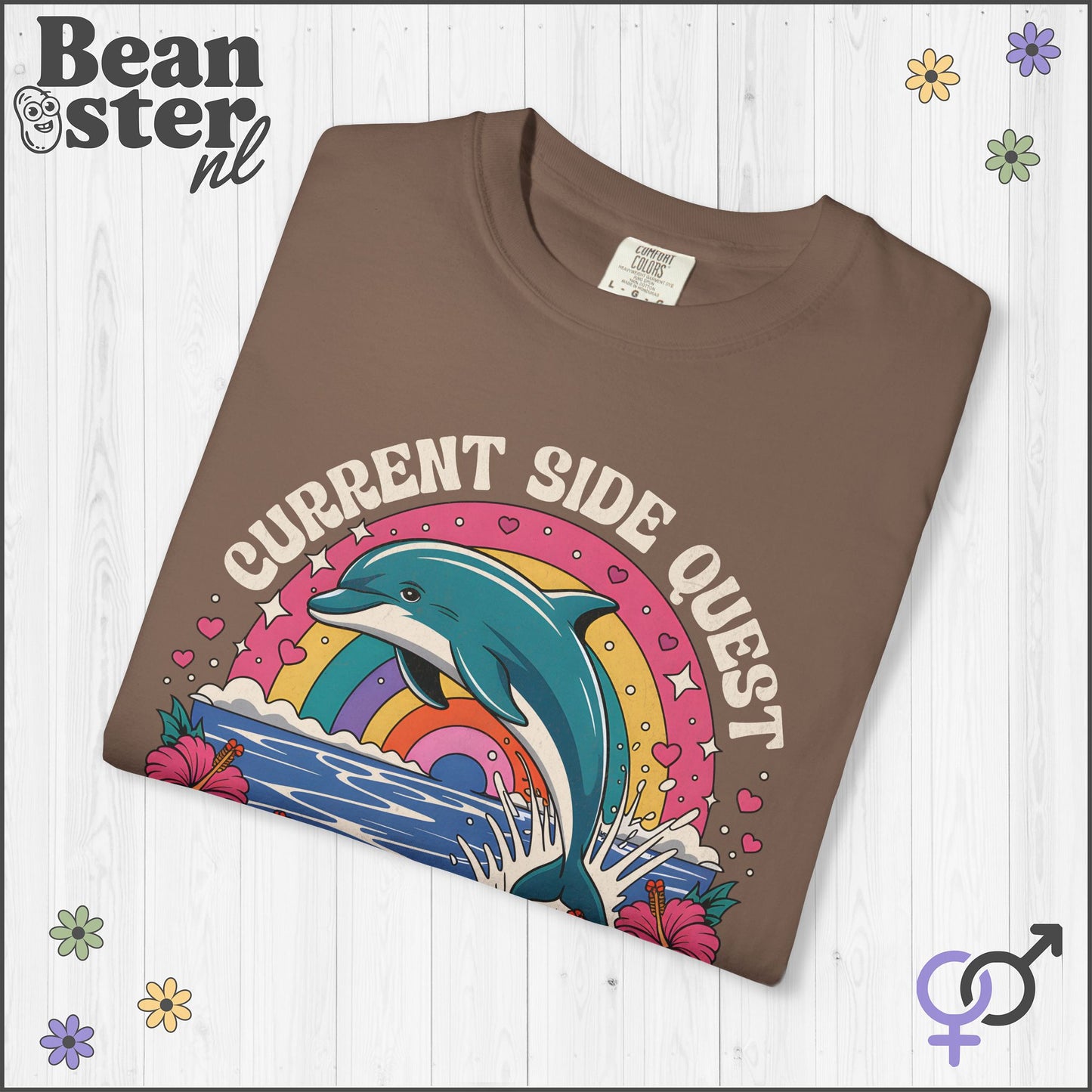 Psychedelic Dolphin ADHD Funny Graphic Tee