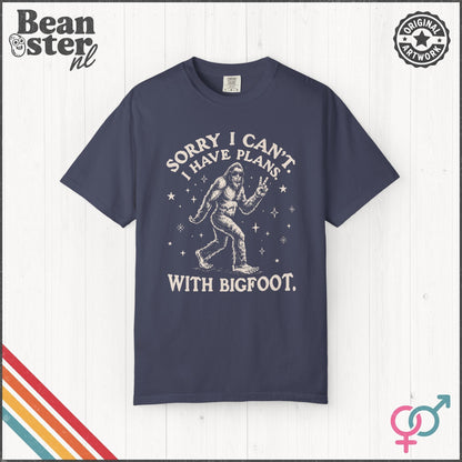 I Can't I Have Plans With Bigfoot Funny T-Shirt