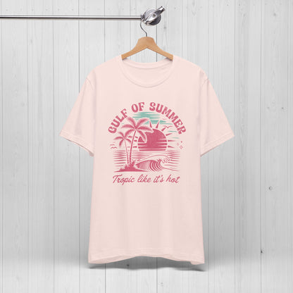 Gulf of Summer Tee | Vintage Pink 90s Beach Vibes Shirt 🌞