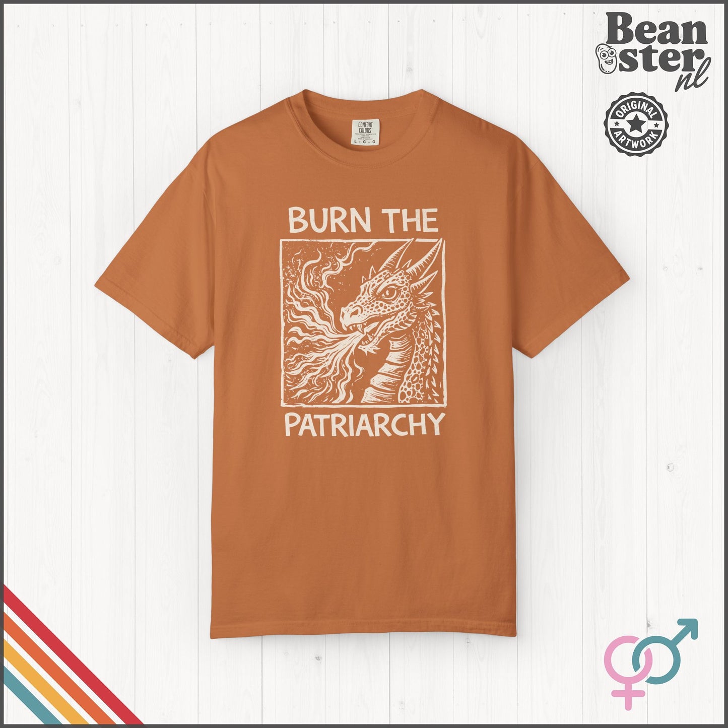 Burn the Patriarchy Feminist Graphic T-Shirt | Activist