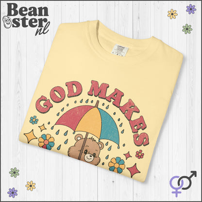 God Makes Me Wet T-Shirt – Funny Cartoon Oversized Tee