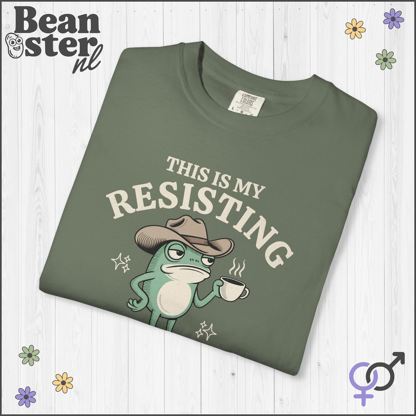 Quirky Frog Shirt – Resisting Bitch Face Tee